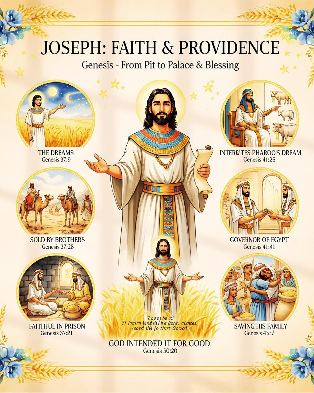 20 Bible Characters Summary, Torah Art Print, Bible Character Digital Download (PDF)
