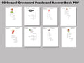 50 Gospel Crossword Puzzles: Bible Scripture Word Game (PDF)