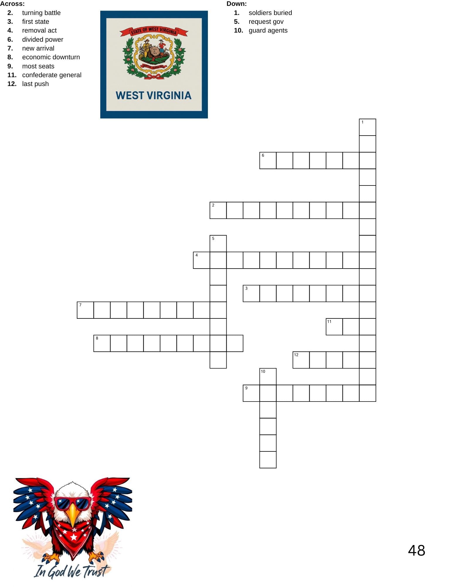 100 American Citizenship Crossword Puzzle with Answers pdf – Fun Learning for Adults & Kids