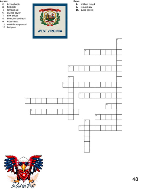 100 American Citizenship Crossword Puzzle with Answers pdf – Fun Learning for Adults & Kids