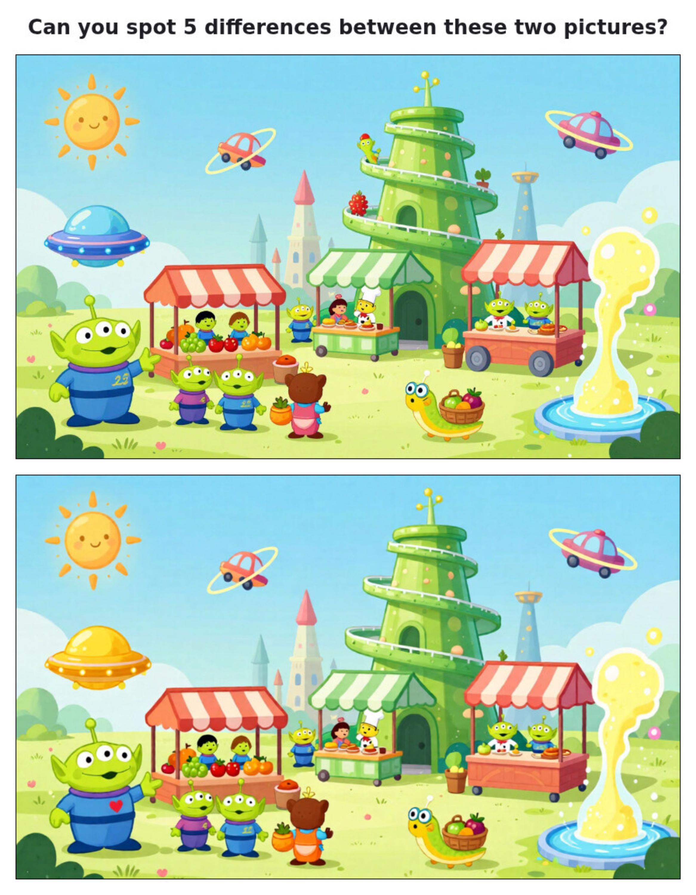 Space Exploration Spot the Difference Book | Kids Activity Puzzle (Digital Download)