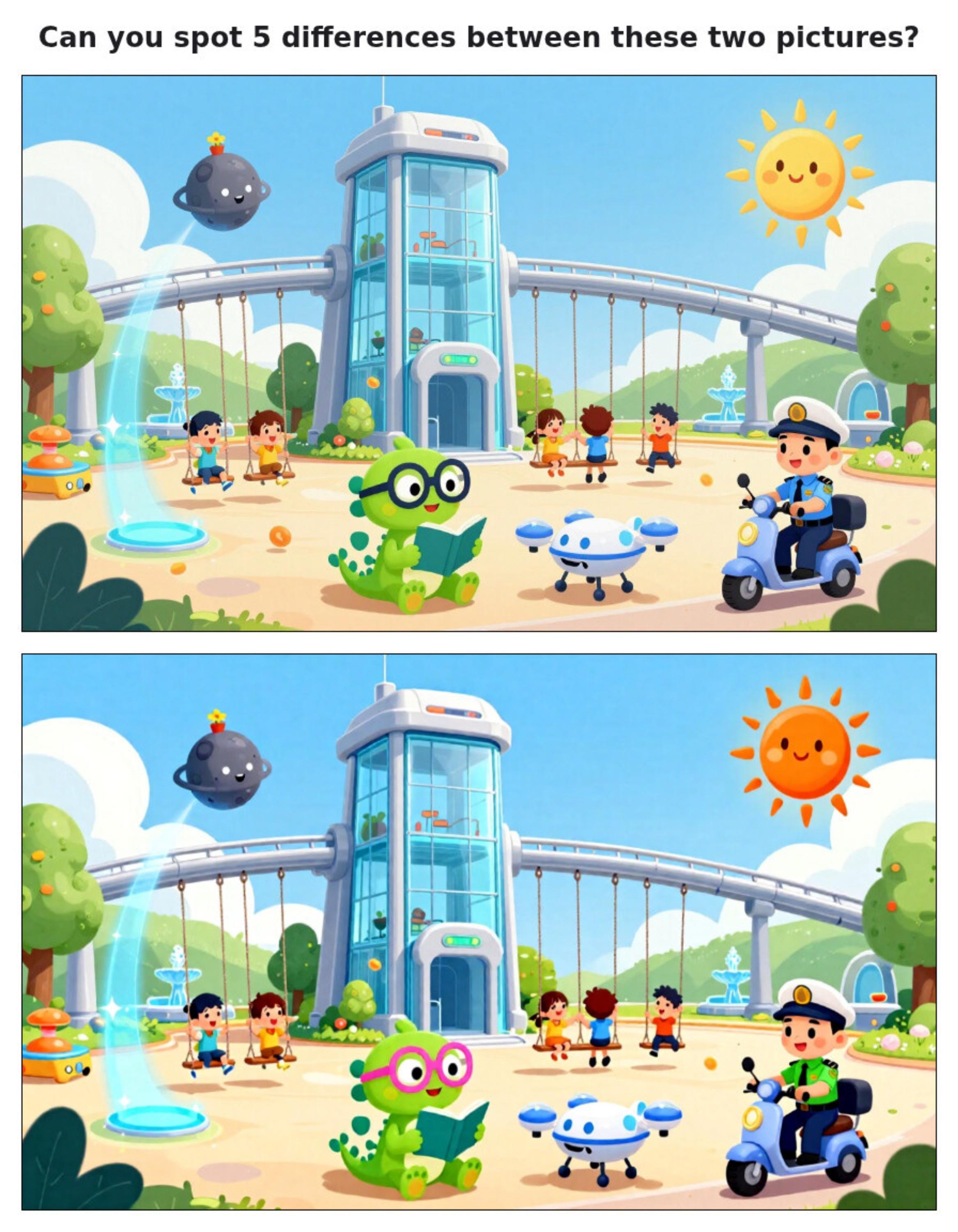 Space Exploration Spot the Difference Book | Kids Activity Puzzle (Digital Download)