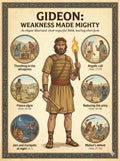 70 Bible characters Summaries, Accomplishments Strength, Weakness Made Mighty, Christian Wall Art (Digital Download)