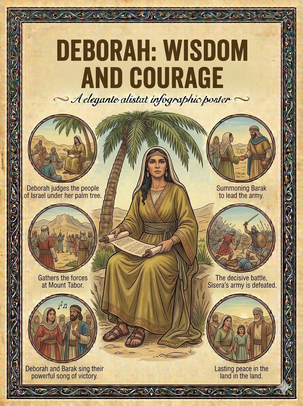 70 Bible characters Summaries, Accomplishments Strength, Weakness Made Mighty, Christian Wall Art (Digital Download)