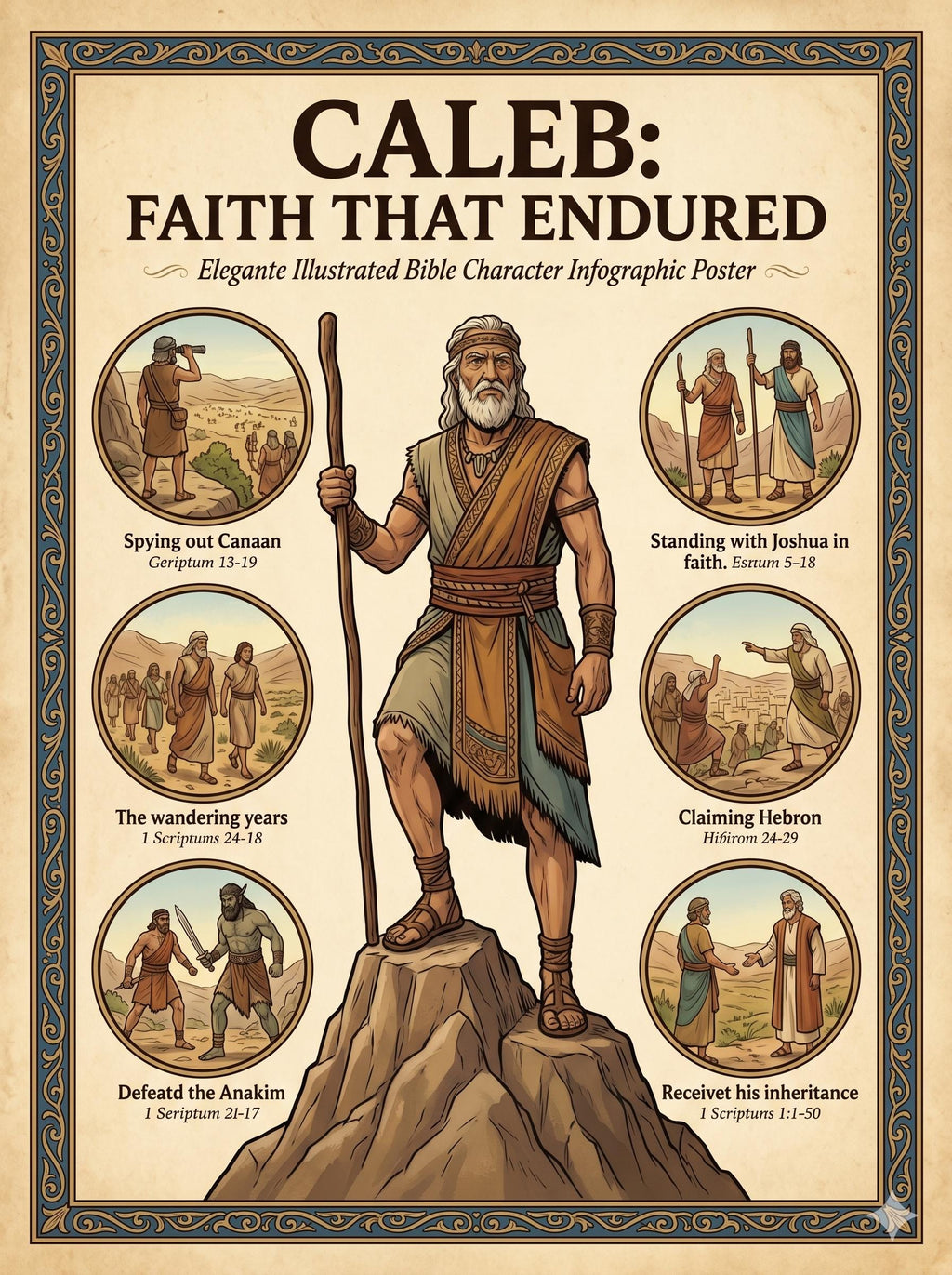 70 Bible characters Summaries, Accomplishments Strength, Weakness Made Mighty, Christian Wall Art (Digital Download)
