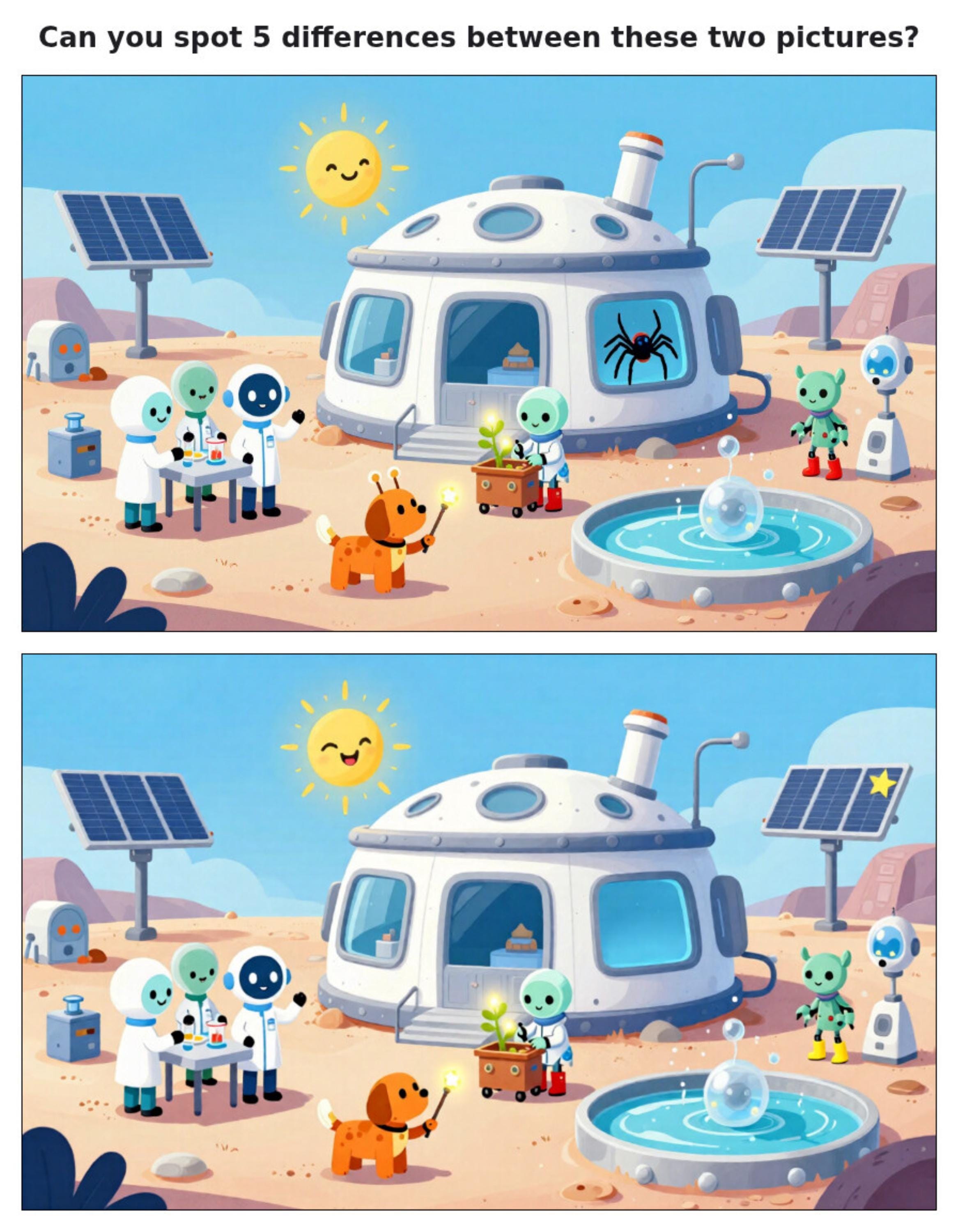 Space Exploration Spot the Difference Book | Kids Activity Puzzle (Digital Download)