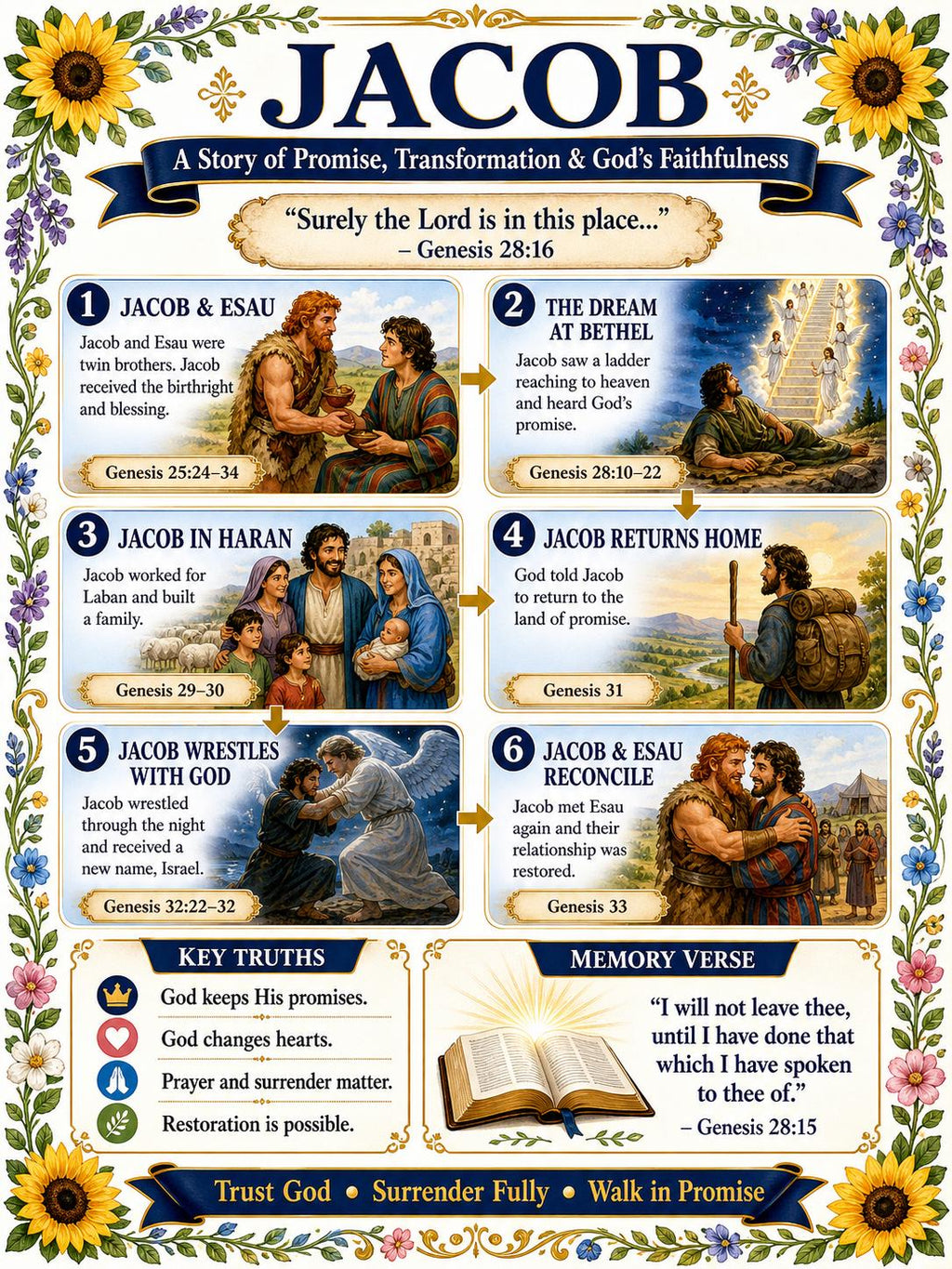 Jacob Story Bible Study Bundle, Poster, Lesson, Guide, worksheet, Quiz (PDF, PNG, MP4 Downloads)