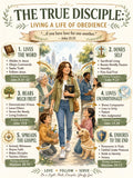 The True Disciple Bible Study Bundle, Christian Poster, Worksheet, Teacher Lesson, Guide, Quiz, (PDF, PNG and MP4)