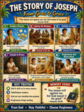 Story of Joseph Bible Study Bundle, Poster, Worksheet, Teacher Lesson, Guide, Quiz (PDF, PNG and MP4 Downloads)