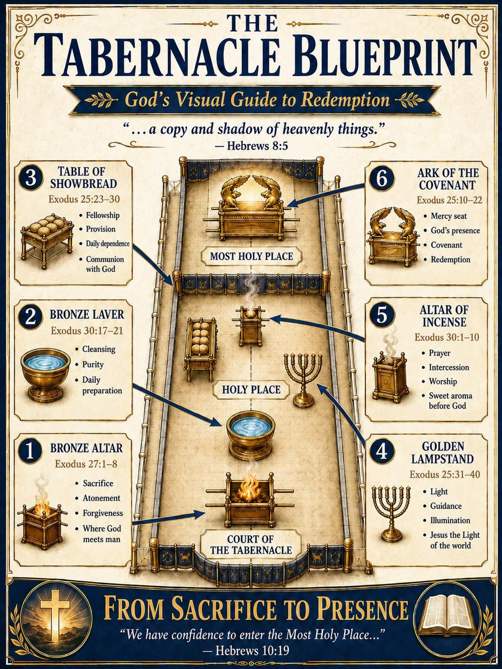Tabernacle Blueprint Bible Study Bundle, Poster, Worksheet, Teacher Lesson, Guide, Quiz (PDF, PNG and MP4 Downloads)