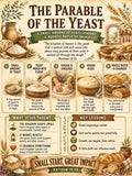 The Parable of the Yeast Bible Study Bundle, Poster, Worksheet, Teacher Lesson, Guide, Quiz, (PDF, PNG and MP4 Downloads)