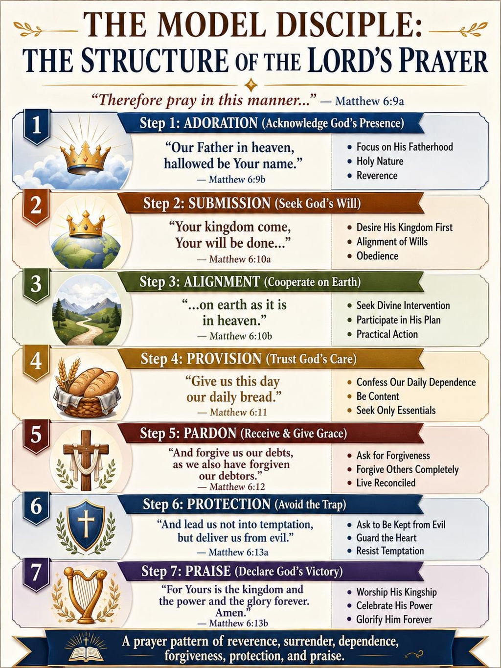 The Model Disciple Lord’s Prayer Bible Study Bundle, Prayer Poster, Worksheet, Teacher Lesson, Guide, Quiz, PDF, PNG and MP4 Downloads