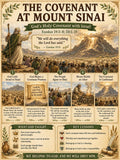The Covenant at Mount Sinai Bible Study Bundle, Exodus Poster, Worksheet, Teacher Lesson, Guide, Quiz, (PDF, PNG and MP4)