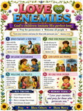 Love for Enemies Bible Study Bundle, Matthew 5 Poster, Worksheet, Teacher Lesson, Guide, Quiz,(PDF, PNG and MP4 Downloads)