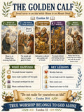 Israel Golden Calf Worship Disobedient Bible Study Bundle, Exodus Poster, Worksheet, Teacher Lesson, Guide, Quiz, (PDF, PNG and MP4 )