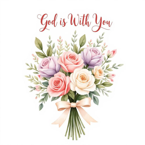 20 Bible Blessings Rose Flower Clipart Bundle, Christian Encouragement PNG, Scripture Floral Clipart, Faith Stickers,  Art