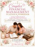 Couples Financial Management Planner and Workbook, Christian Budget Worksheet, Money Goals, Finance Checklists, 10 Page (PDF Download)