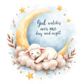 20 Little Lamb Nursery Grace PNG Bundle, Christian Baby Lamb Clipart, Bible Declaration Nursery Art, Baby Shower Digital Download