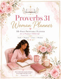 Proverbs 31 Woman Planner Printable,  Daily, Monthly,  Planner,  Journal, Habit Tracker, Prayer and Goal Planner (PDF 10 pages)