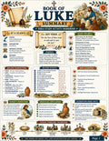 Book of Luke Bible Study Activity Workbook Bundle, Printable PDF, Worksheets,  Questions and Answers