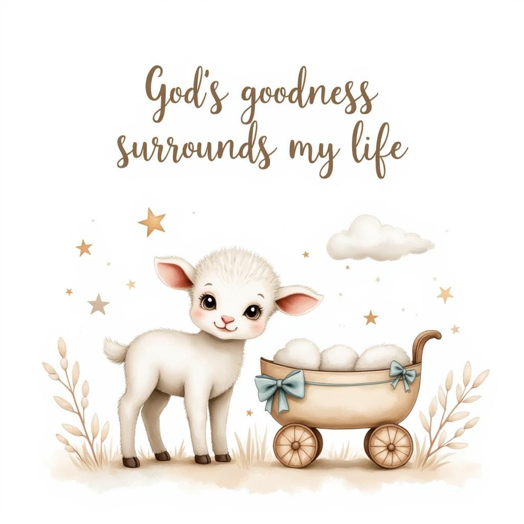 20 Little Lamb Nursery Grace PNG Bundle, Christian Baby Lamb Clipart, Bible Declaration Nursery Art, Baby Shower Digital Download