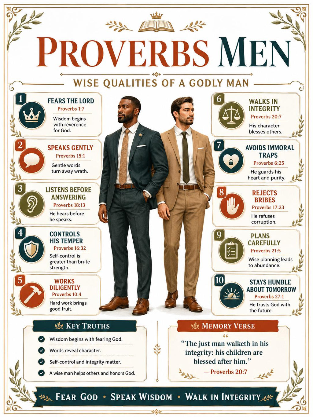 Proverbs Men Bible Study Bundle, Christian Poster, Worksheet, Teacher Lesson, Study Guide, Quiz, (PDF PNG MP4 Downloads)