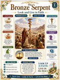The Bronze Serpent Bible Study Bundle, Poster, Worksheet, Teacher Lesson, Study Guide, Quiz, PDF PNG MP4 Downloads